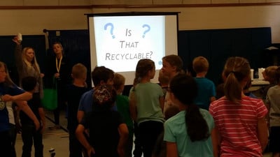 Recycling assembly.
