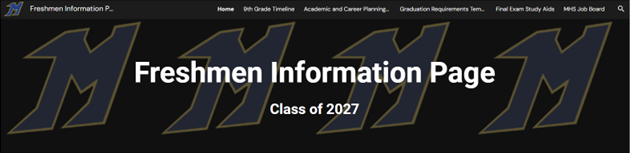 9th Grade Information Page