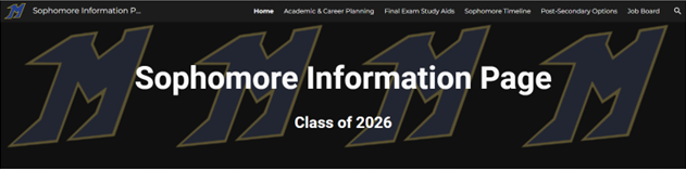10th Grade Information Page